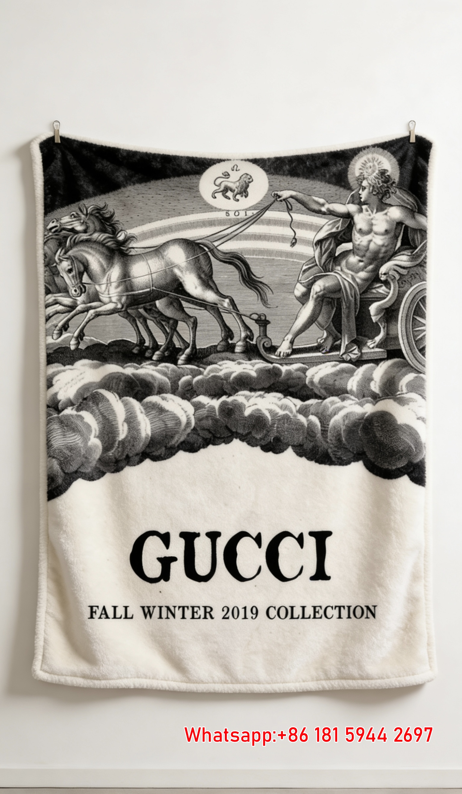 Gucci-Inspired Renaissance Art Flannel Sofa Throw Blanket IMG_4757